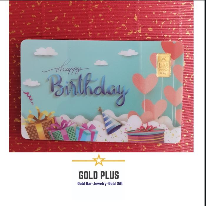 LM Antam gift series 0,5 gr Ulang tahun