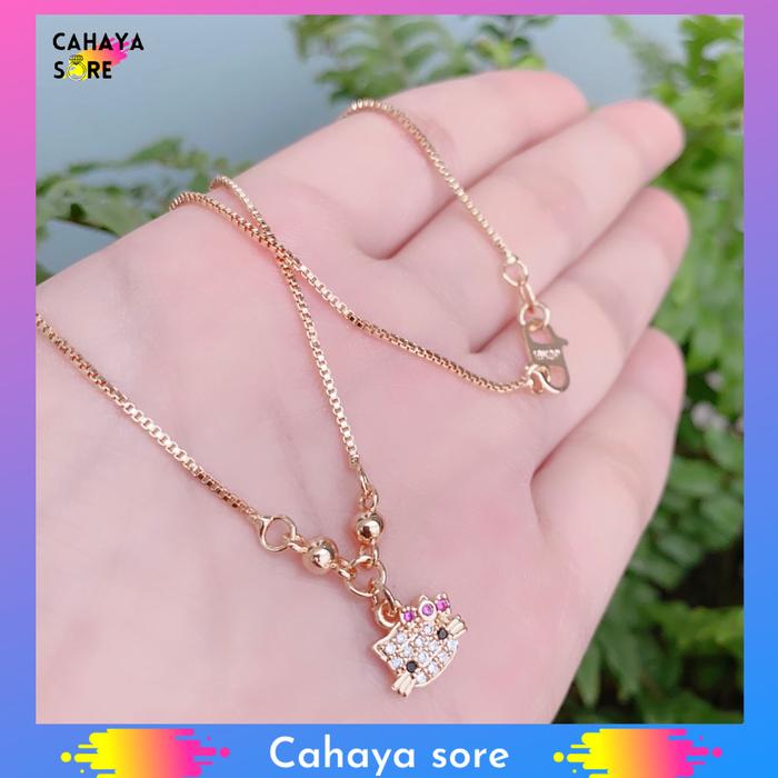 Kalung Xuping Gold Kalung Anak Model Italy Liontin HelloKitty KA01