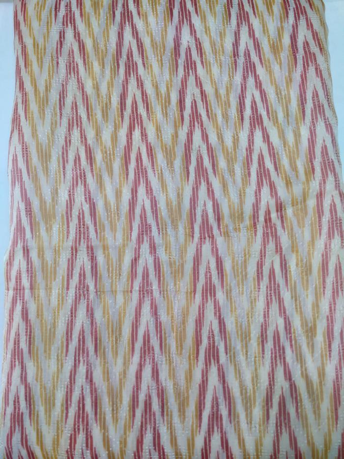 Kain Sutra Meteran Tenun Tangan Motif Co' Bo' Bugis Warna Pastel
