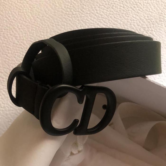 christian dior belt 2nd all black pesanan