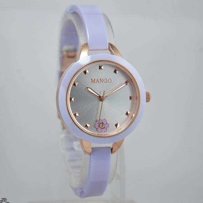 MANGO MA6689L-77 - Jam Tangan Wanita Ceramic Original - Blue