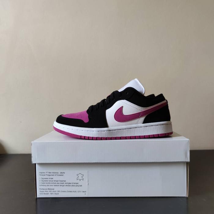 air jordan 1 low black cactus flower