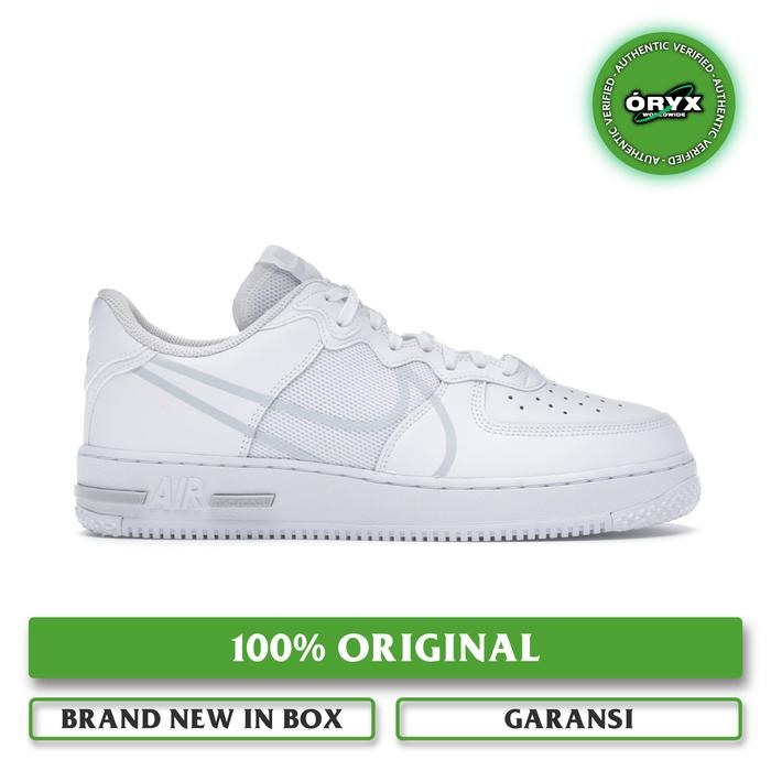 Nike Air Force 1 React Pure Platnium White