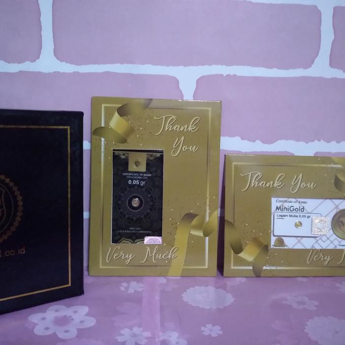 Minigold Black White Series Gift Series Amplop Antam Thank You