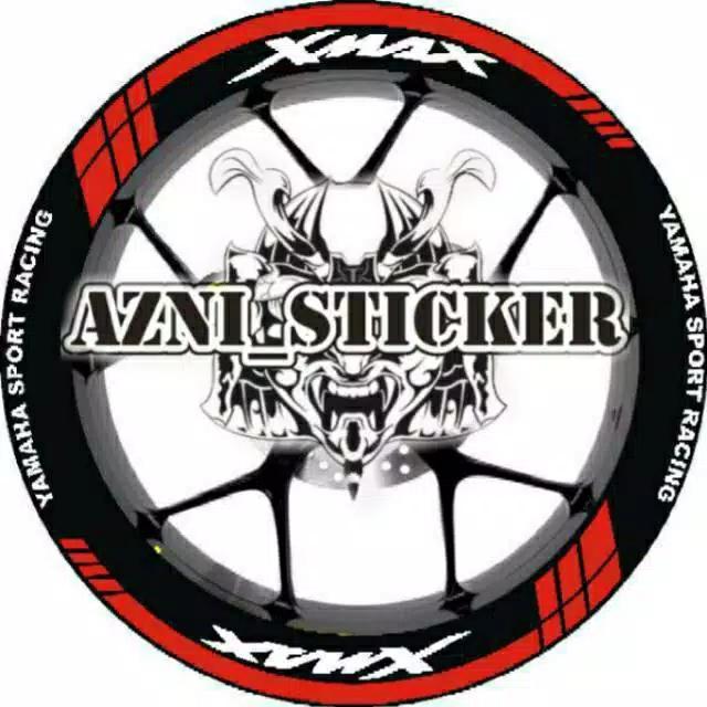 stiker motor xmax list velg xmax satu set