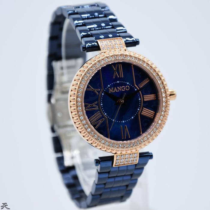 MANGO MA6697L-55R - Jam Tangan Wanita Original - Blue Rose