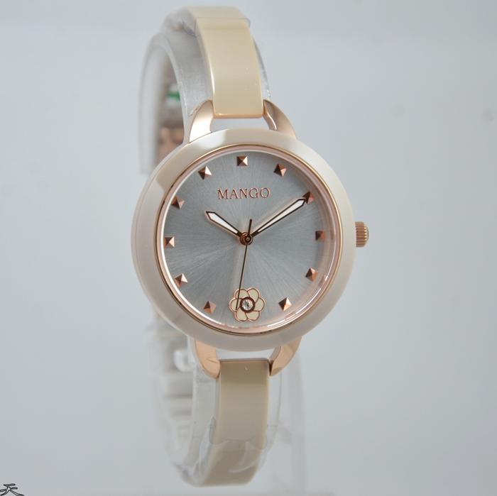 MANGO MA6689L-13 - Jam Tangan Wanita Ceramic Original - Brown