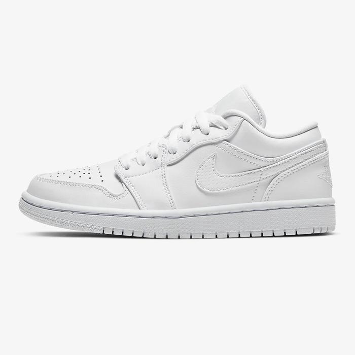 NIKE AIR JORDAN 1 LOW TRIPLE WHITE FULL WHITE ORIGINAL
