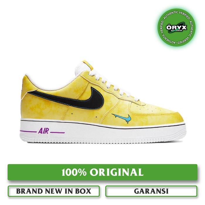 Nike Air Force 1 Peace Love & Basketball Speed Yellow Black Laser Blue