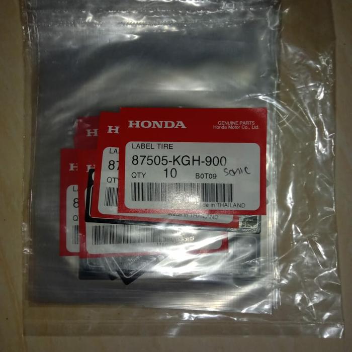 label tekanan ban sonic 125