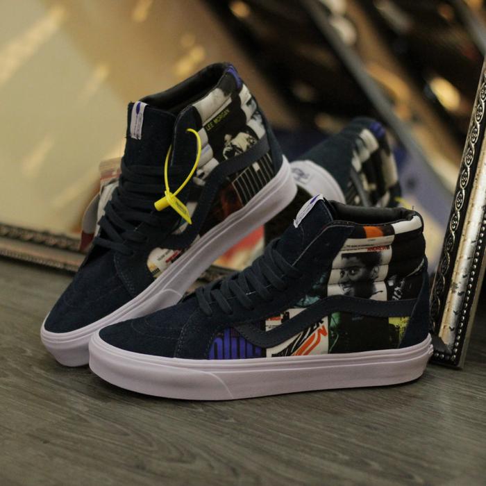 Sepatu Vans Sk8hi OG LX Blue Note Color / Vinyl Waffle ICC Premium