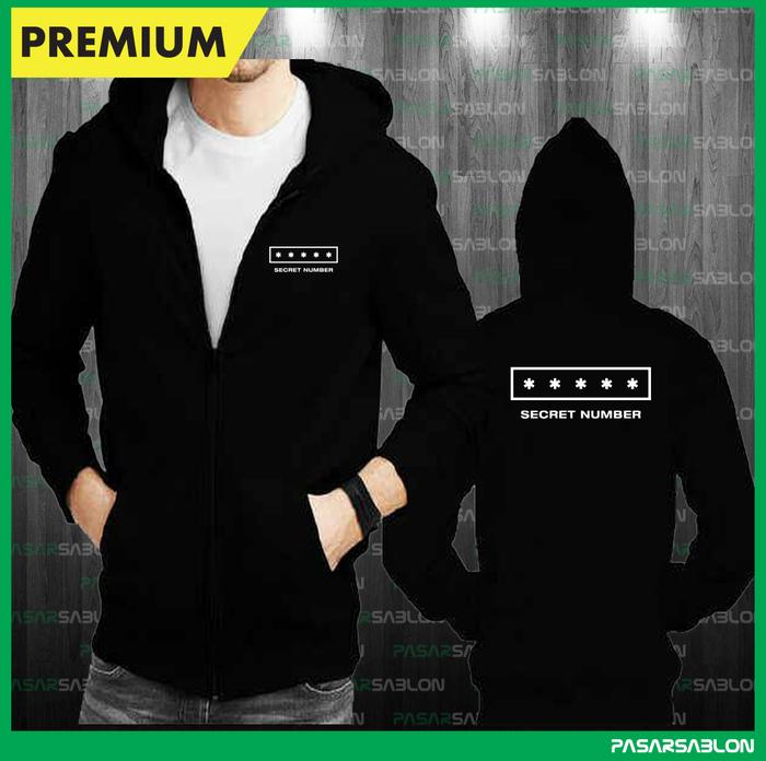Jaket Hoodie zipper Secret Number