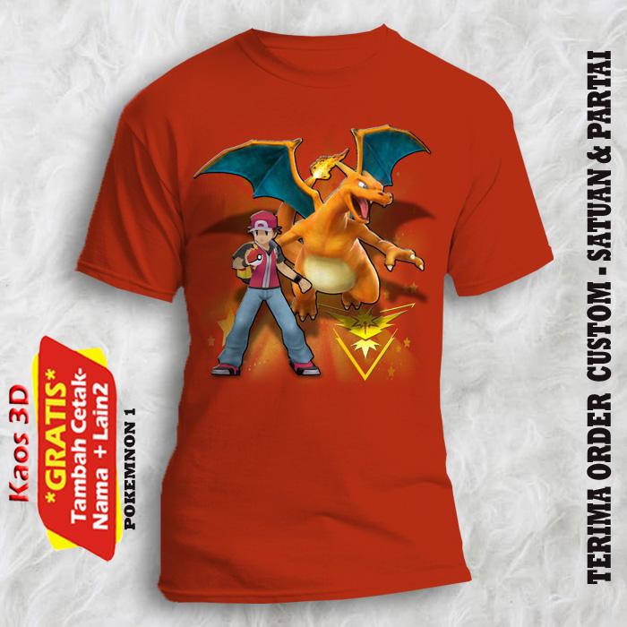 BAJU UKURAN DEWASA GAMBAR POKEMON MYSTIC2 / KAOS DEWASA POKEMON MYSTIC