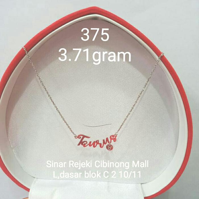 kalung zodiak TAURUS HWT 375