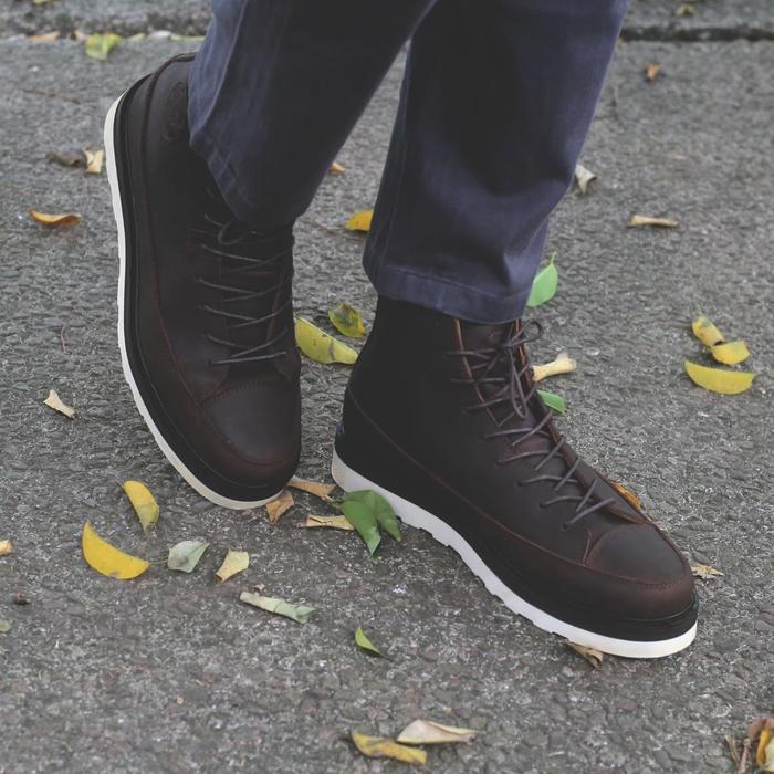 SEPATU BOOT KULIT ASLI PIEDE ROOMY ORIGINAL BROWN PREMIUM HAND MADE