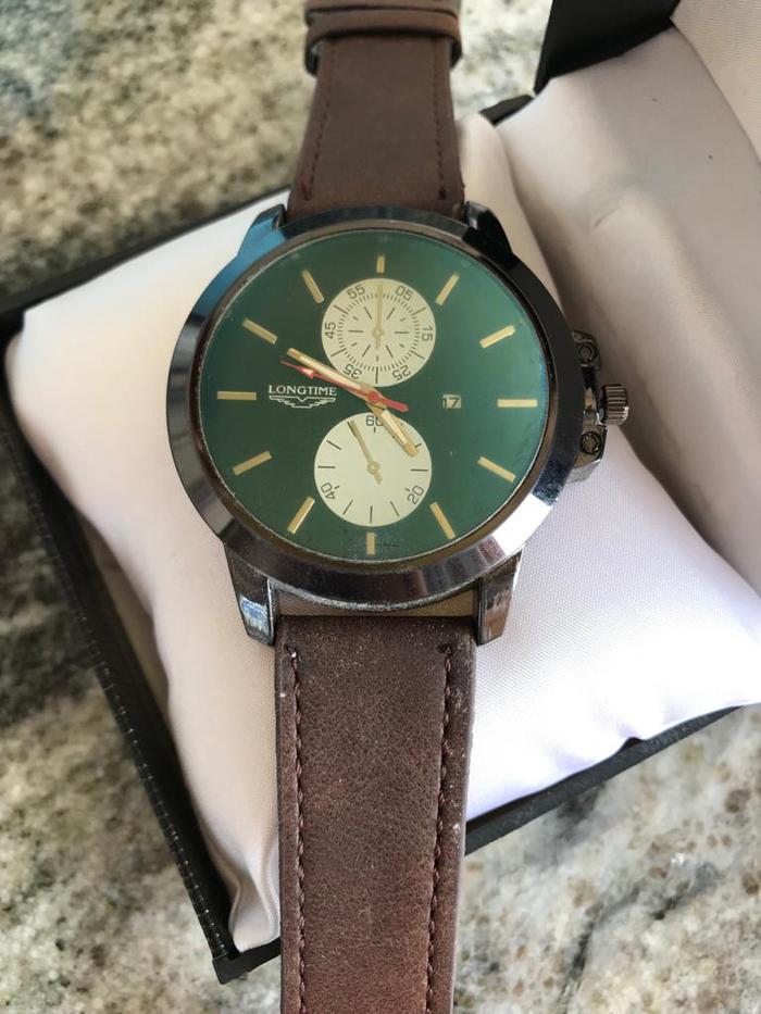 Jam Tangan/Arloji Pria Kulit Longtime Ori Tanggal Keren Exclusive