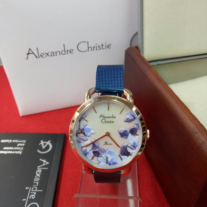 jam tangan analog wanita alexandre christie ac 2852 LH all stainless