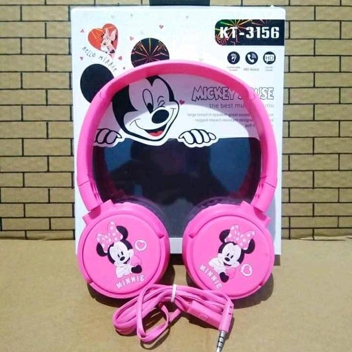 Headphone Bando Anak dan Dewasa Karakter Lucu Mickey Mouse KT-3156