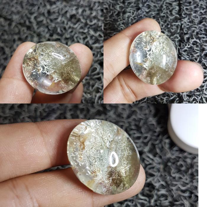 Natural Phantom Platina Quartz Kecubung Karang kuarsa