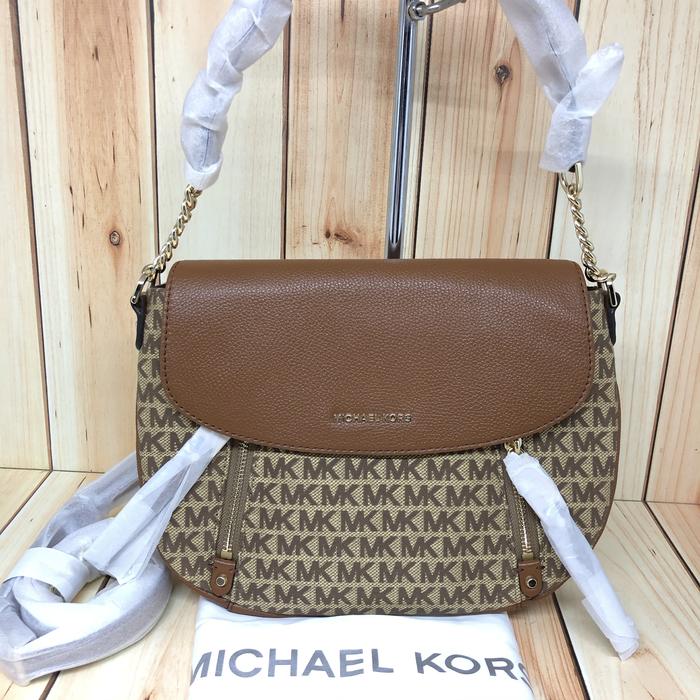 TAS MK EVIE MED SHOULDER CROSSBODY BEIGE EBONY