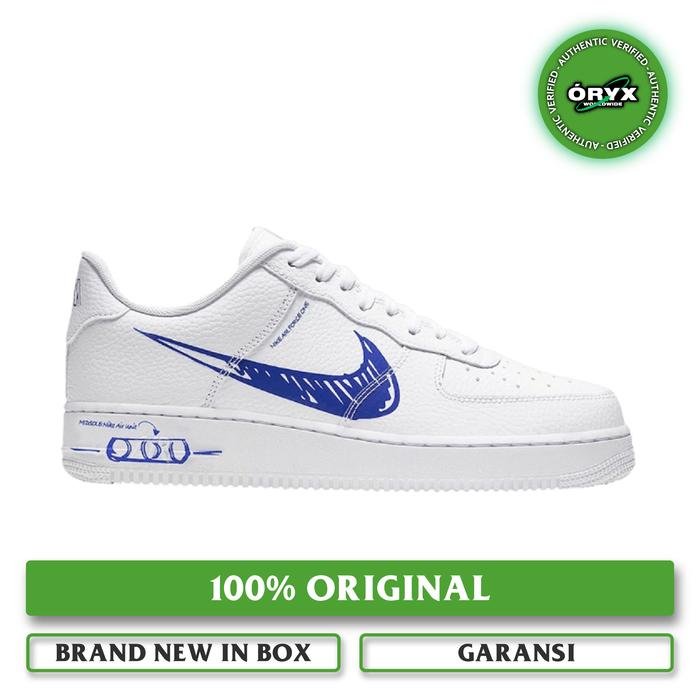 Nike Air Force 1 LV8 Utility Sketch White Racer Blue