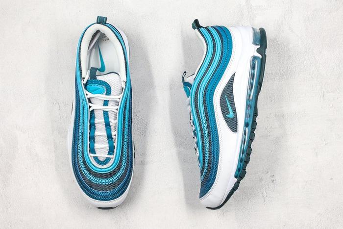 Nike Air Max 97 "White Spirit Teal/Nightshade/Blue Fury" Original BNIB