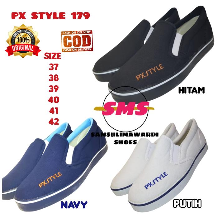 SEPATU PX STYLE ORIGINAL 179 SLIP ON ORIGINAL