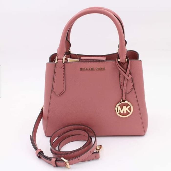 TAS MICHAEL KORS ORI - MK KIMBERLY SMALL SATCHEL ROSE