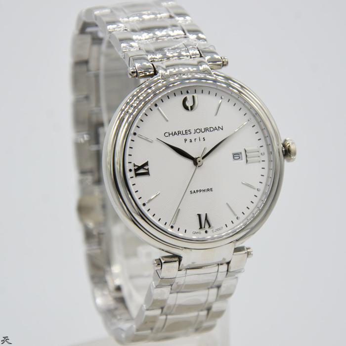 CHARLES JOURDAN CJ1007-1313 - Jam Tangan Pria Original - Silver