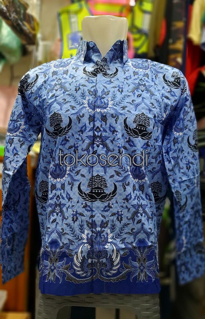 Baju Korpri Pria Bahan Sutra