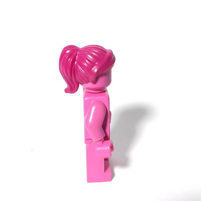 Lego part dark pink ponytail Hair Only