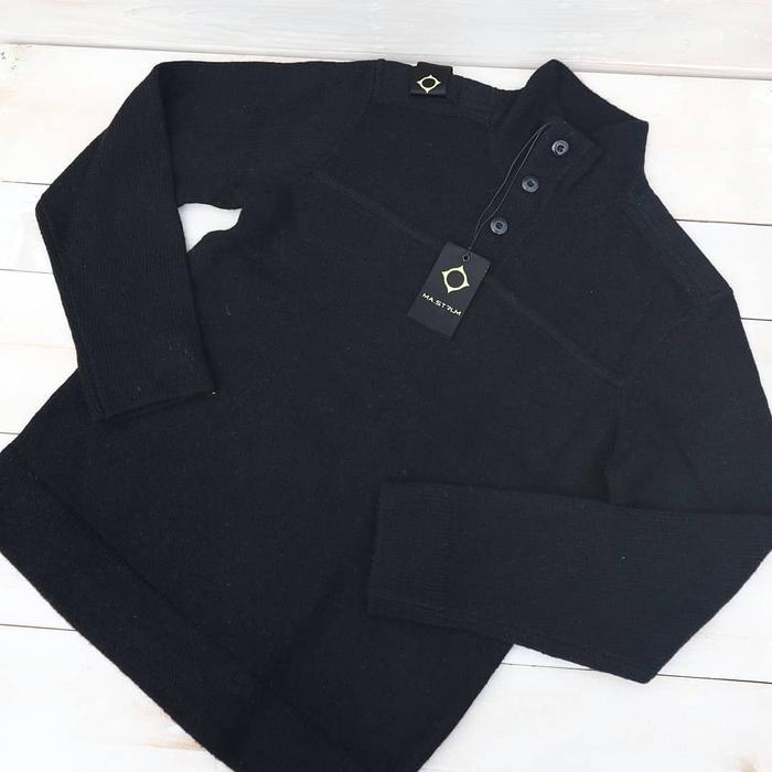 Ma.Strum Soft Shetland Button Placket Massimo Osti Archive