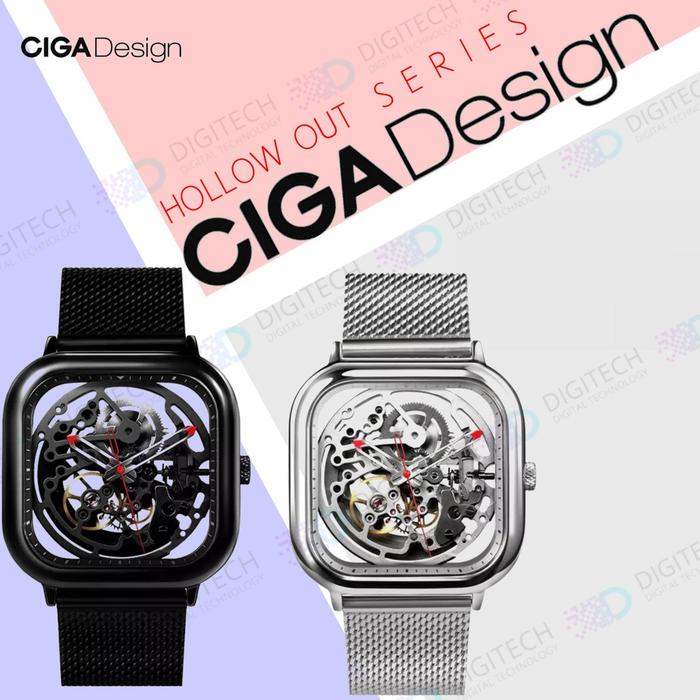 Jam Tangan CIGA Hollow Out Design Automatic Mechanical Watch MURAH