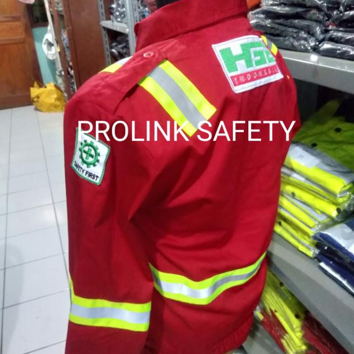 SERAGAM ATASAN HSE KANCING FULL LOGO