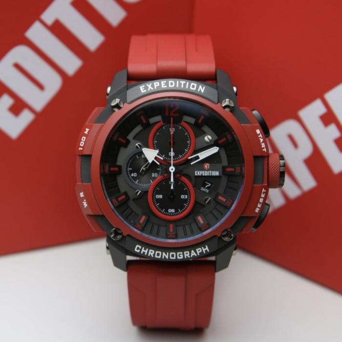 EXPEDITION E 6781 BLACK RED E6781 PRIA ORIGINAL GARANSI RESMI 1TAHUN