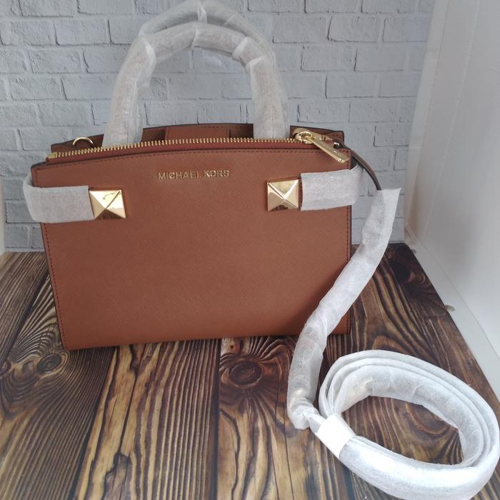 TAS MICHAEL KORS ORI MK KARLA SMALL SATCHEL LUGGAGE