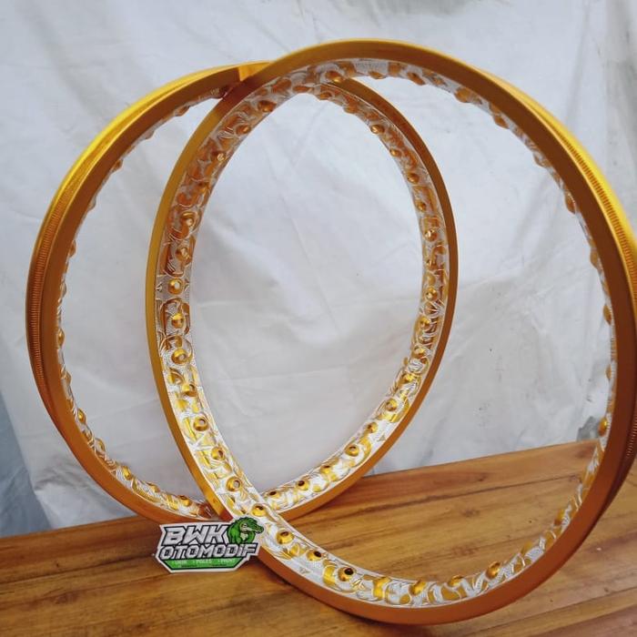 velg jinfei gold full ukir ring 17