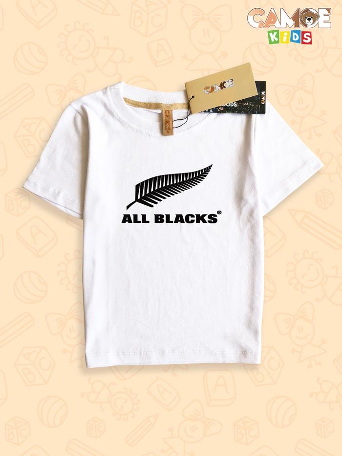 Kaos Baju anak Kids All black rugby team player