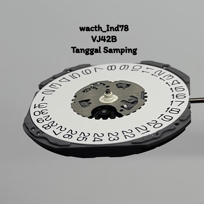 Mesin jam tangan VJ42B tanggal Samping & Bawah