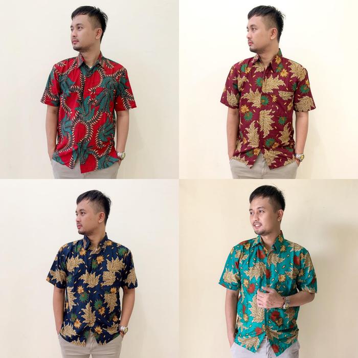 Kemeja Hem Batik Pekalongan Lengan Pendek Abimanyu Series
