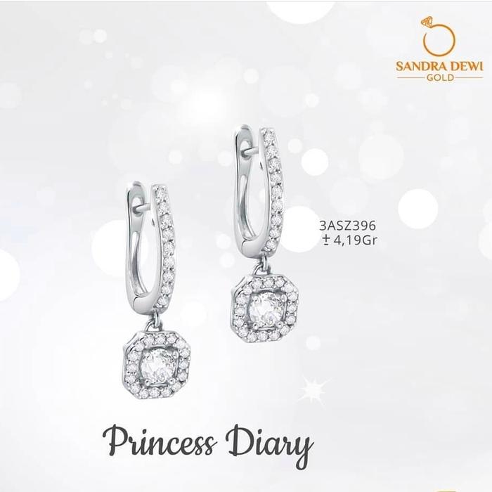 ANTING GIWANG JEPIT EMAS PRINCESS DIARY SANDRA DEWI GOLD SNI 75.5%