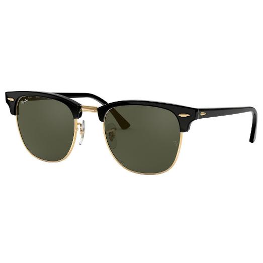 Ray-Ban Sunglass Clubmaster RB 3016 W0365 49 BlackGold