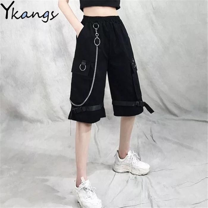 Shortpants Celana pendek pria wanita Hiphop pants Retro