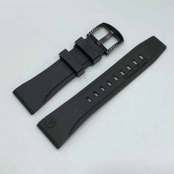 Tali Rubber Original Alexandre Christie AC9205 AC6295 DLL Ukuran 24mm Jam Watches