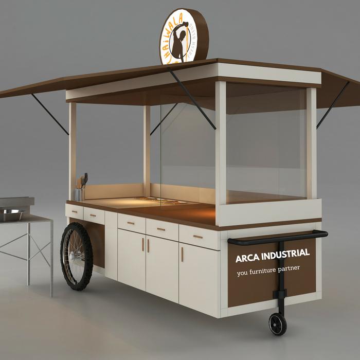 Gerobak kebab booth custom