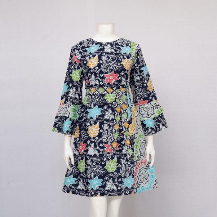 Dress Batik Pluffy Indigo