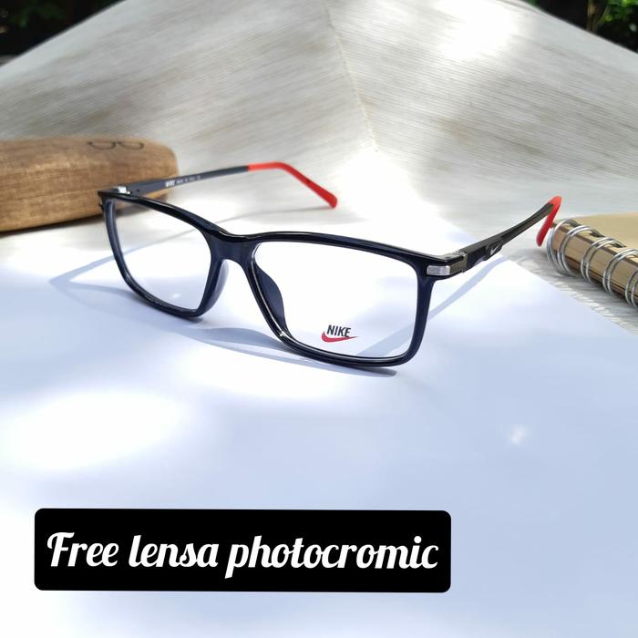 FRAME KACAMATA PRIA SPORTY NIKE 0528 FREE LENSA PHOTOCROMIC ANTI UV