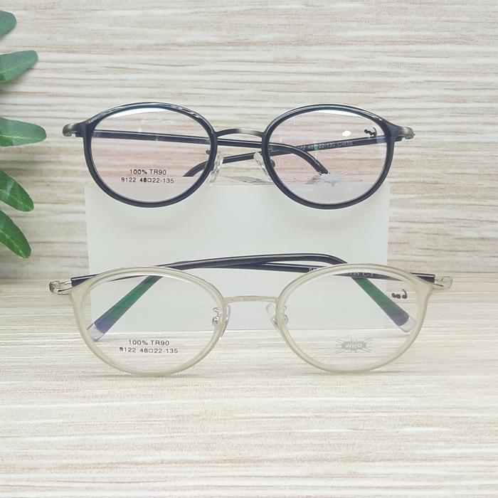 Frame kacamata bulat Wico 9122 Kacamata minus wanita pria