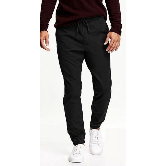 celana jogger pria joger jeans ANKO ORIGINAL slim jogger - black