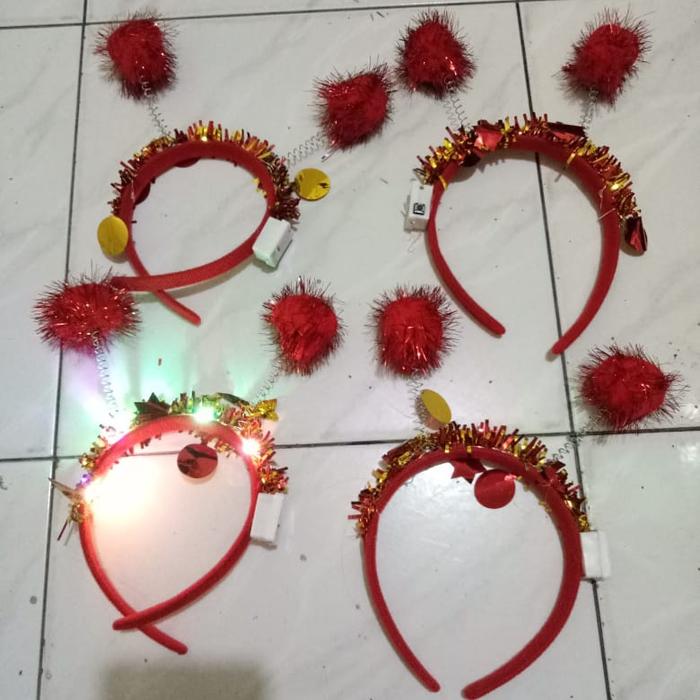 BANDO NATAL TANDUK NYALA LED 1 LUSIN ISI 10